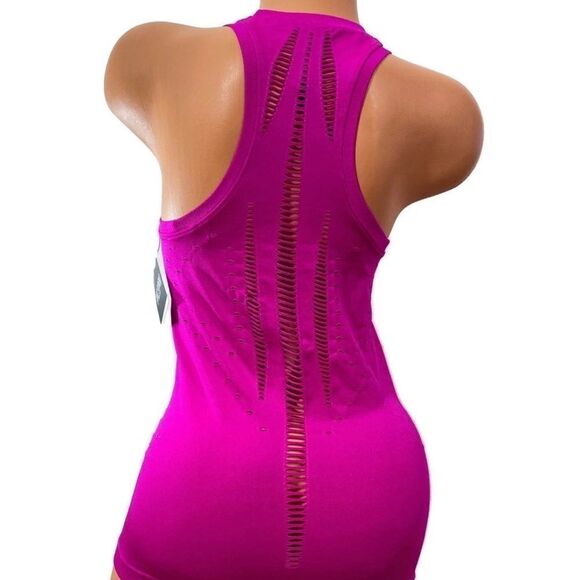 Victoria’s Secret Seamless sport High Rise Tight & matching Top set Fuchsia XL - Picture 3 of 6